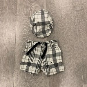 Old Navy Infant Shorts & Matching Messenger Hat